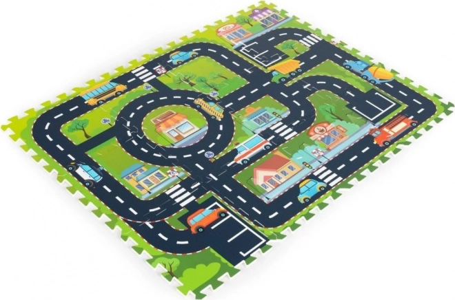 ECOTOYS Pěnové puzzle Městečko