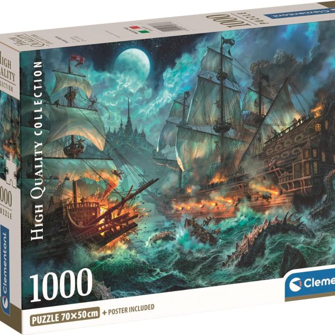 CLEMENTONI Puzzle Bitva pirátů 1000 dílků