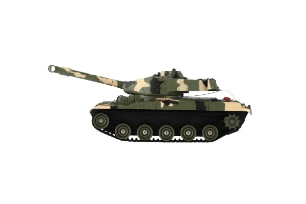 Tank RC plast 27cm 27MHz na baterie+dobíjecí pack se zvukem v krabici 37x17x19cm