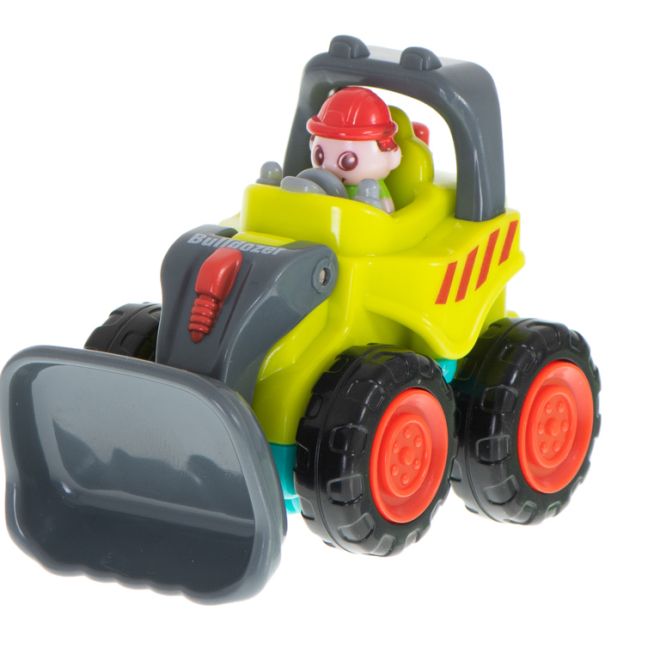 Stavební buldozer s řidičem