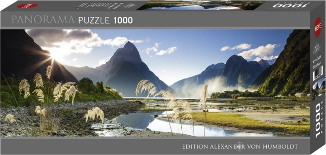 HEYE Panoramatické puzzle Milford Sound, Nový Zéland 1000 dílků