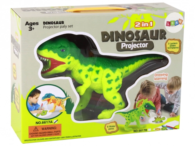 Dinosauří projektor + pera 18 obrázků Malování