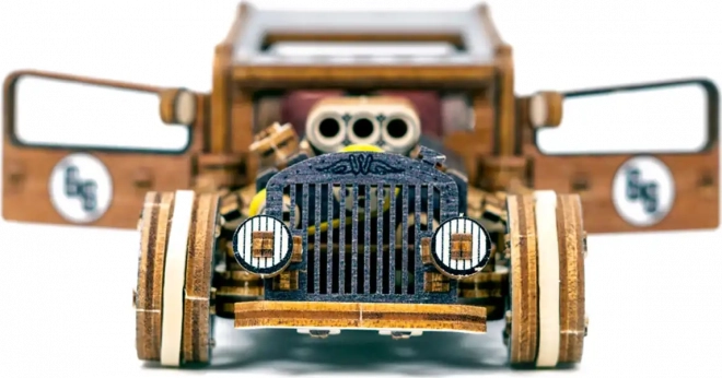 WOODEN CITY 3D puzzle Automobil Hot Rod Limitovaná edice 142 dílů