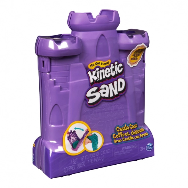 Kinetic sand forma hradu s tekutým pískem