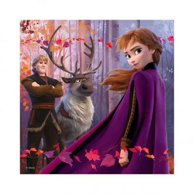 Puzzle 3v1 Ledové království II - 3 x 55 dílků