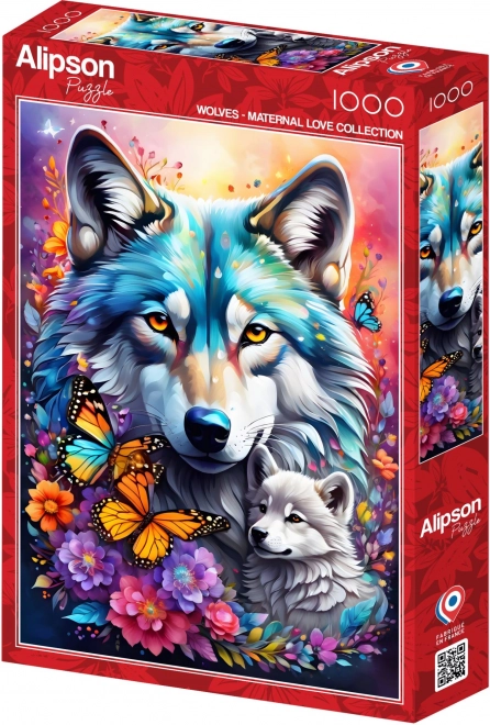 Puzzle Mateřská láska Vlci 1000 dílků
