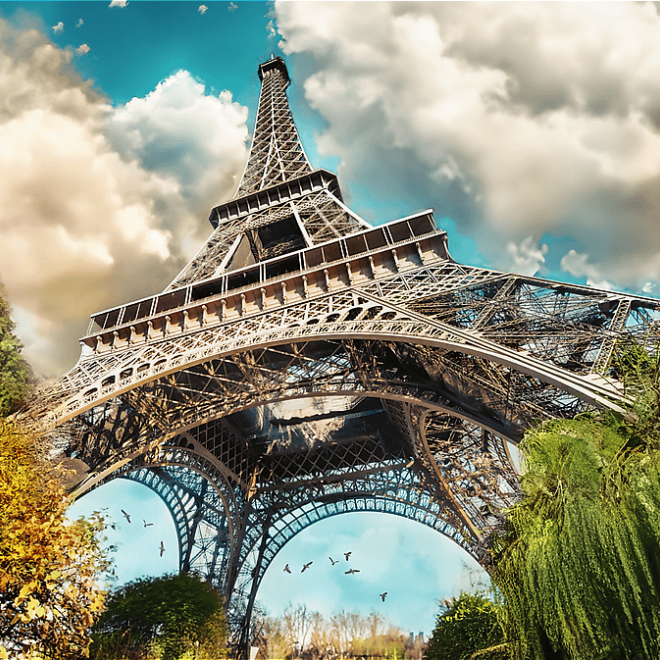 TREFL Puzzle Premium Plus Photo Odyssey: Eiffelova věž 1000 dílků