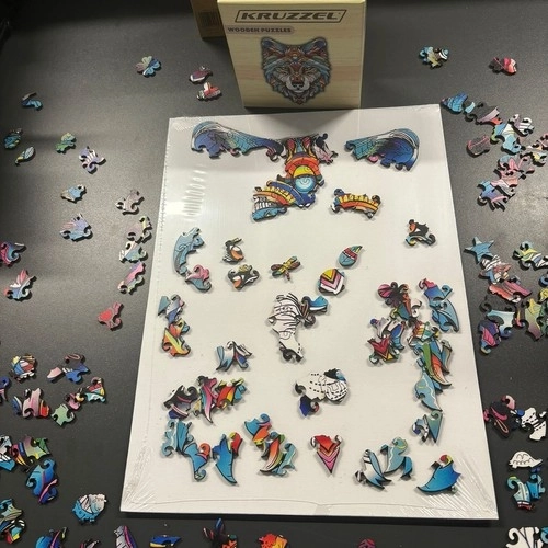 Dřevěné puzzle Kruzzel 24552