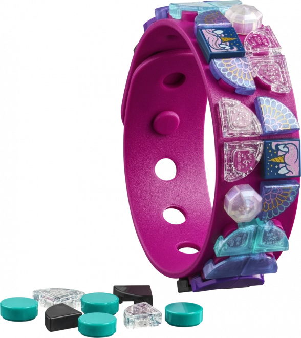 LEGO® DOTS 41802 Náramek – barevný jednorožec