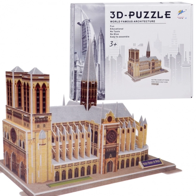 3D Puzzle Katedrála Notre-Dame v Paříži