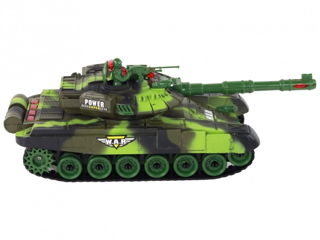 Velký dálkově ovládaný vojenský tank RC 360 stupňů