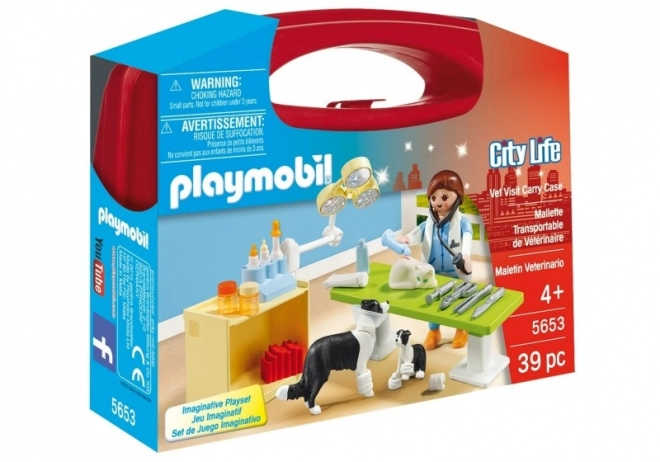 PLAYMOBIL® 5653 Přenosný kufřík Návštěva u veterináře