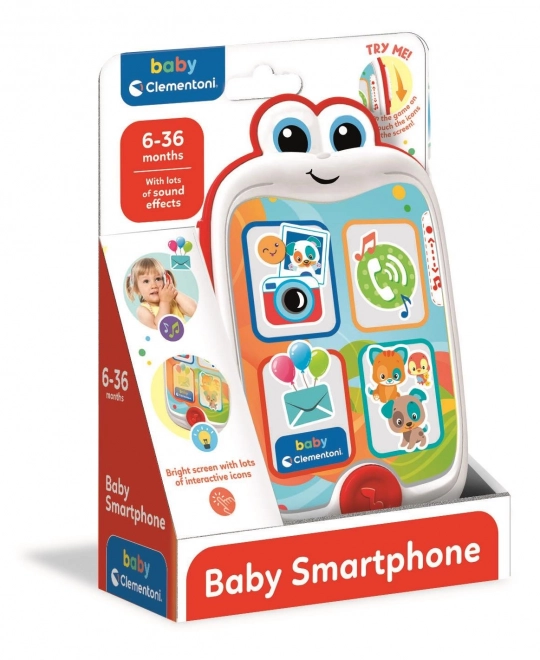 CLEMENTONI BABY Interaktivní smartphone se zvuky