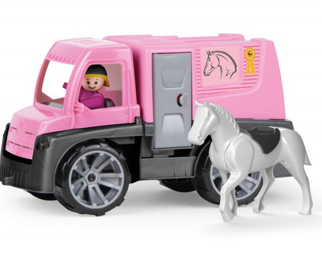 Auto Truxx přeprava koní s figurkami plast 26cm v krabici 39x22x16cm 24m+