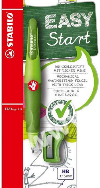 STABILO EASYergo tužka pro praváky 3,15 mm zelená