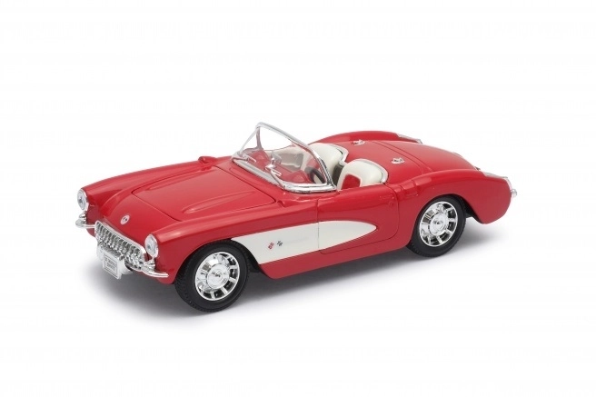 Kovový model auta Chevrolet Corvette 1957 1:34 - červený