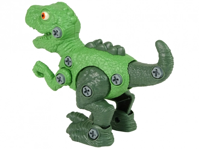 Tyranosaurus Rex Dinosaurus Set s vejcem DIY Šroubovák zelený