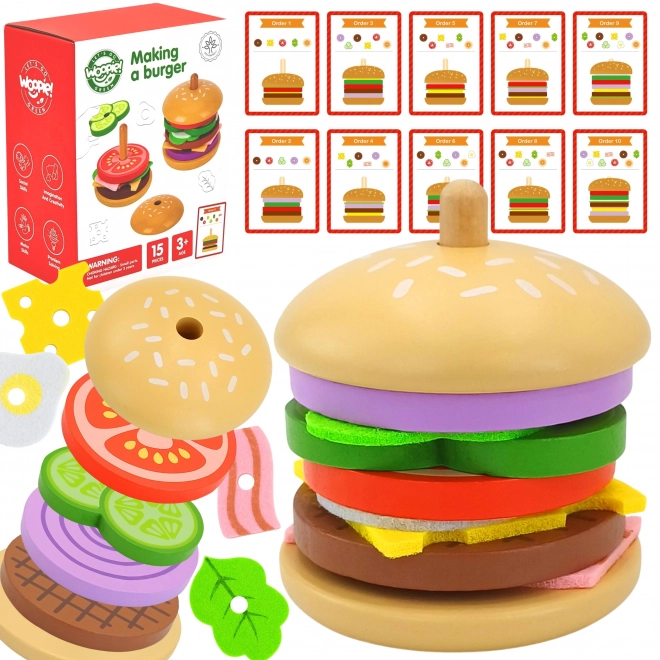 Dřevěná burgerová restaurace WOOPIE GREEN pro děti
