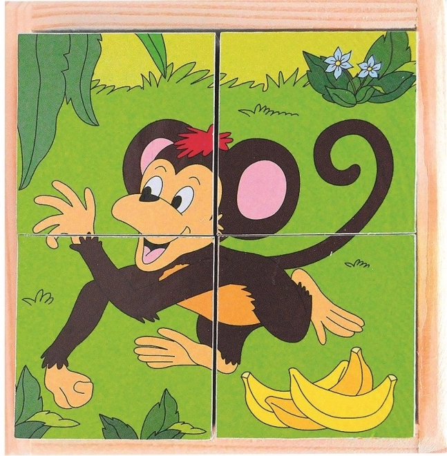 Zoo kostky puzzle