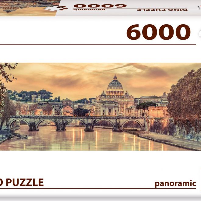 DINO Panoramatické puzzle Řím 6000 dílků