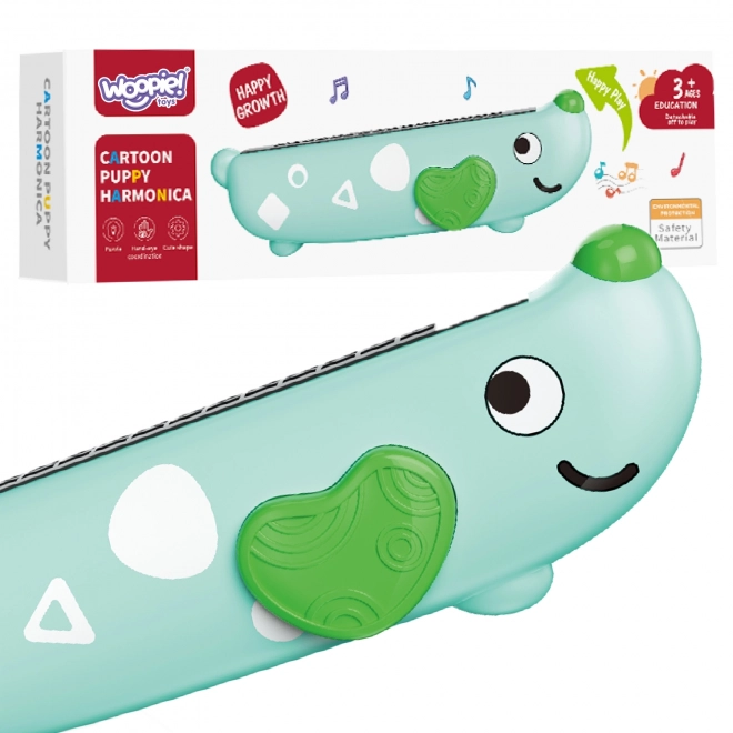 Barevná harmonika pro děti Woopie Piesek