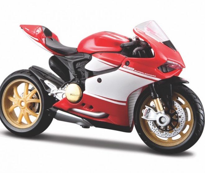 Kovový model motocyklu Ducati 1199 Superleggera 1/18 se stojanem