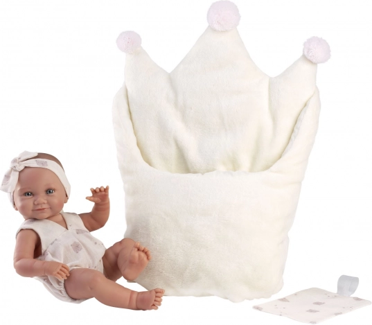 Llorens NEW BORN holčička realistická panenka s vinylovým tělem