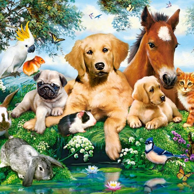 Puzzle 500 prvků Zvířata Letní kamarádi