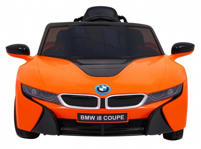 BMW I8 Lift Battery Car Orange + Dálkové ovládání + Pomalý start + 3-Pkt pásy + MP3 USB + LED dioda