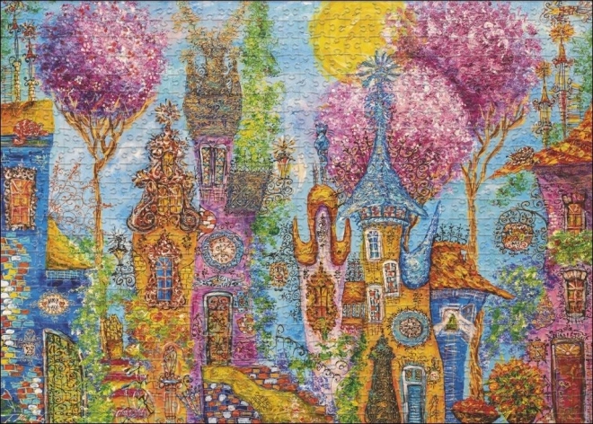 Puzzle Růžová vesnice HEYE