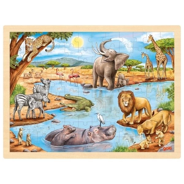 Puzzle Africká savana, 96 dílků