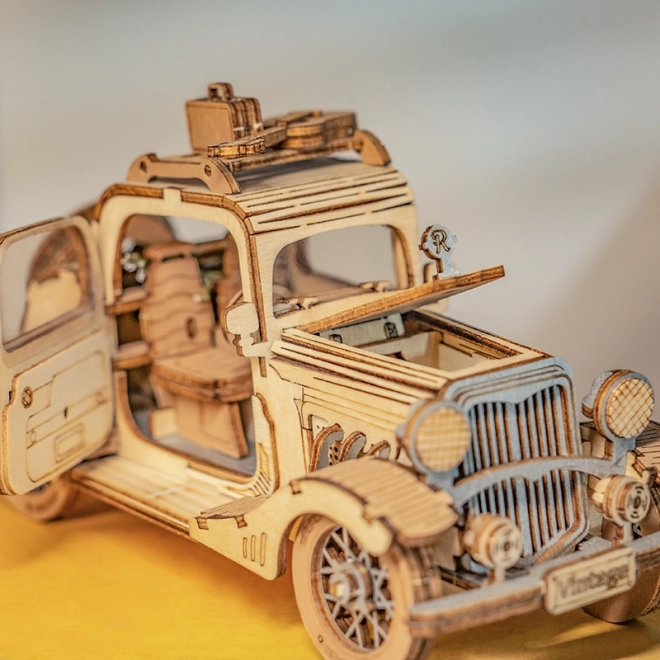 Automobil Vintage - moderní 3D dřevěné puzzle