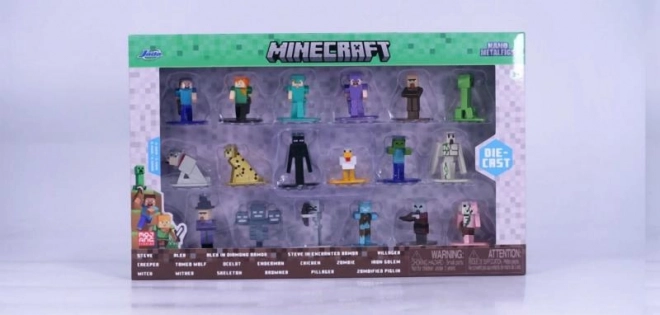 Minecraft Kovové sběratelské nanofigurky 18 ks, wave 12