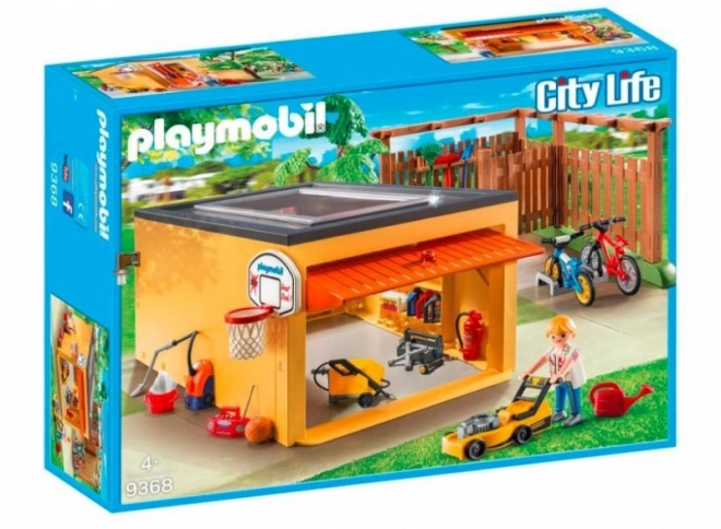 Sada figurek City Life 9368 Garáž s úložným prostorem pro jízdní kola