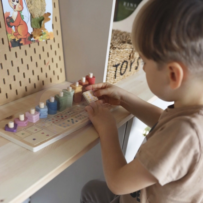 Dřevěné počítadlo a třídící hračka Montessori od PolarB
