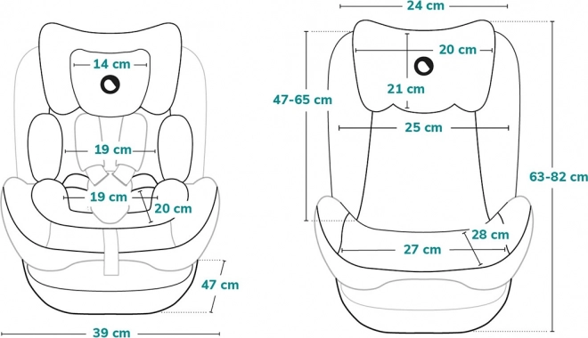 LIONELO Autosedačka Bastiaan Isofix 0-36 kg – Pink Baby