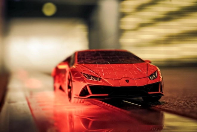 Puzzle 108 dílků 3D Vozidla Lamborghini Huracan Evo Arancio