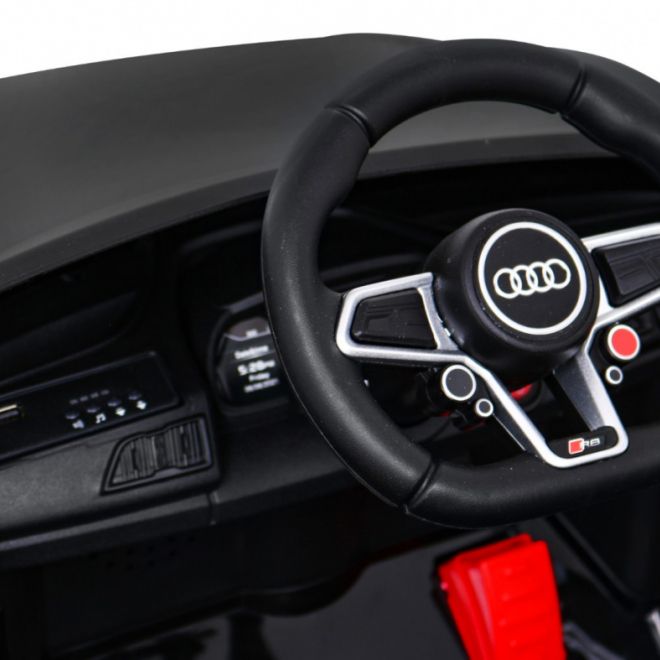Audi R8 LIFT Autíčko na baterie černé + dálkové ovládání + EVA kola + MP3 + LED dioda