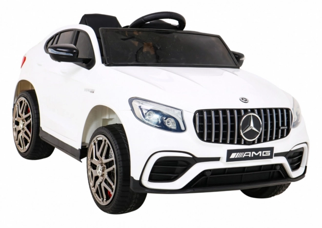 Mercedes Benz GLC63S pro děti bílý + dálkové ovládání + pohon 4x4 + MP3 LED + EVA + pomalý start