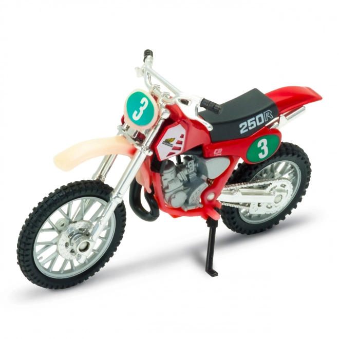 Welly Motocykl Honda CR250R 1:18 červená