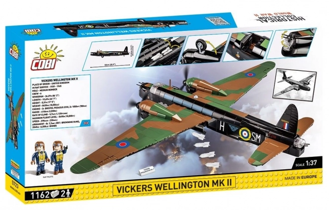 COBI 5723 II WW Vickers Wellington Mk. II, 1:37, 1162 k, 2 f