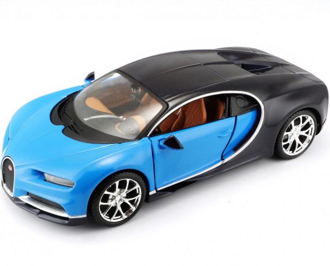 Složený model Bugatti Chiron modrá/černá