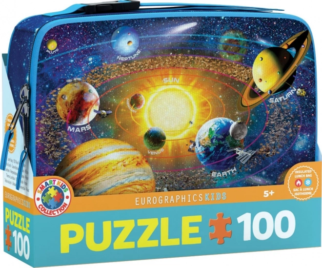 EUROGRAPHICS Puzzle ve svačinovém boxu Průzkum sluneční soustavy 100 dílků