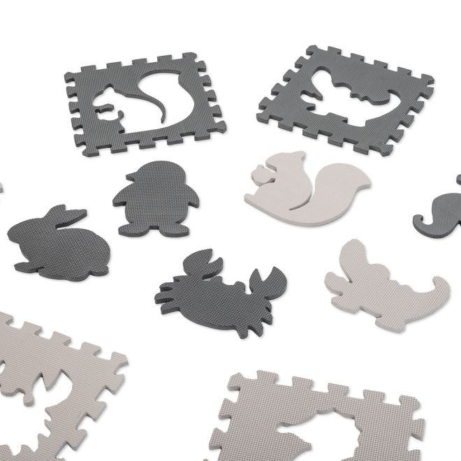 Kontrastní pěnové puzzle se zvířátky - 9 kusů