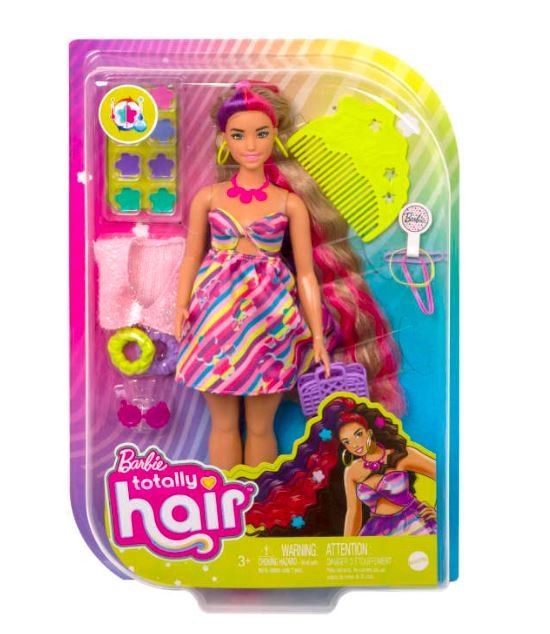 Panenka Barbie Totally Hair Flowers