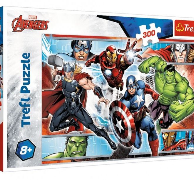 Puzzle Avengers 300dílků 60x40cm v krabici 40x27x4cm