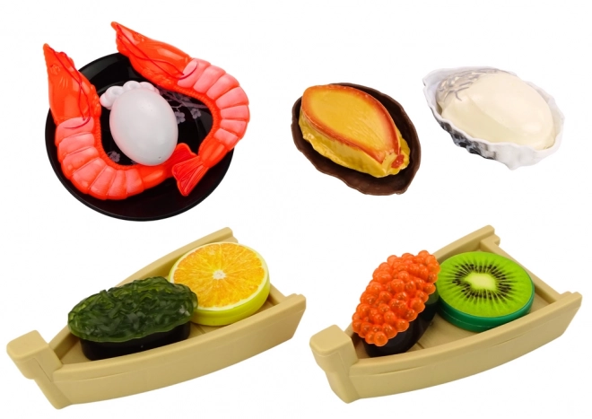 Sushi Toys Set krevety Příslušenství pro děti 24 položek.