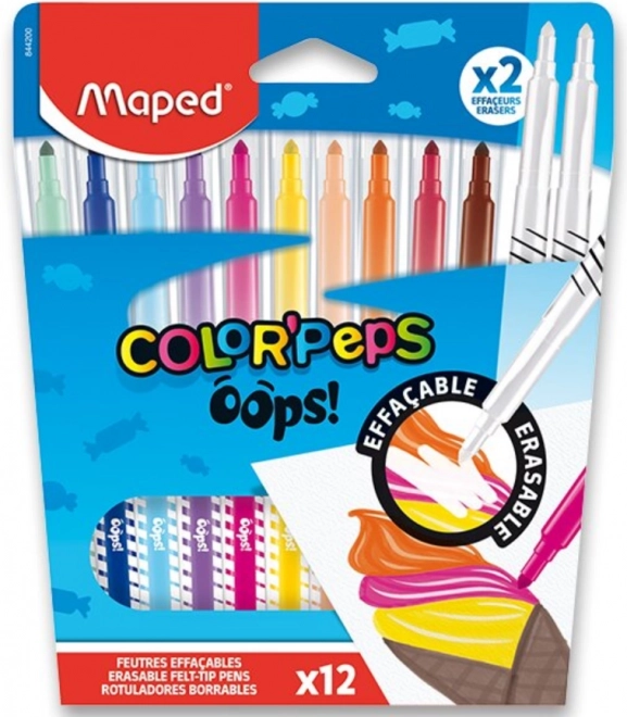 MAPED Fixy Color'Peps Oops 10ks + 2 zmizíky