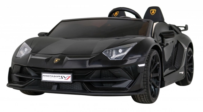 Lamborghini SVJ DRIFT pro 2 děti černá + funkce Drift + dálkové ovládání + MP3 LED + pomalý start