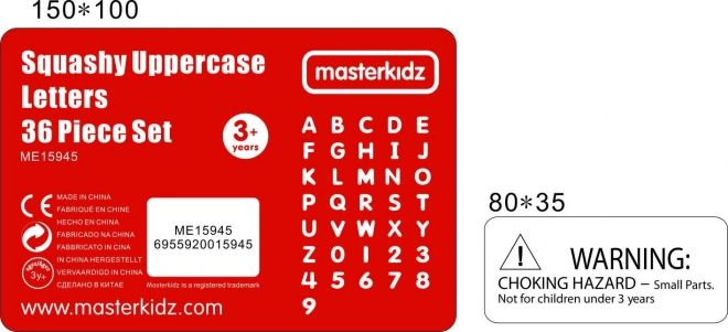 Masterkidz souprava písmenek a čísel Montessori